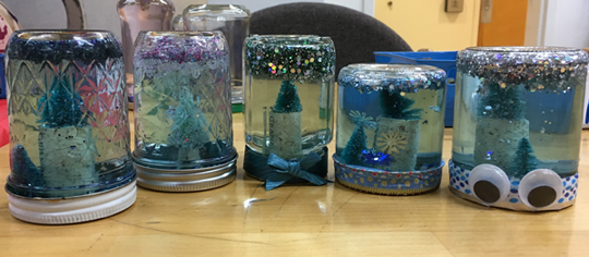 Hand-crafting snowglobes